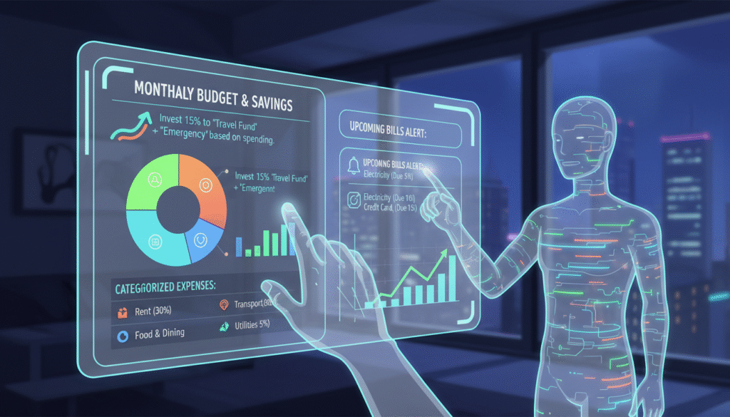 AI tools in personal finance 2026 for budgeting, saving, and investing